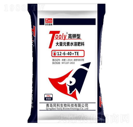 Tooly高鉀型大量元素水溶肥12-6-40+TE-同利生物