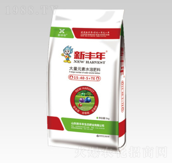 大量元素水溶肥15-40-5+TE-新豐年-清原奧農(nóng)