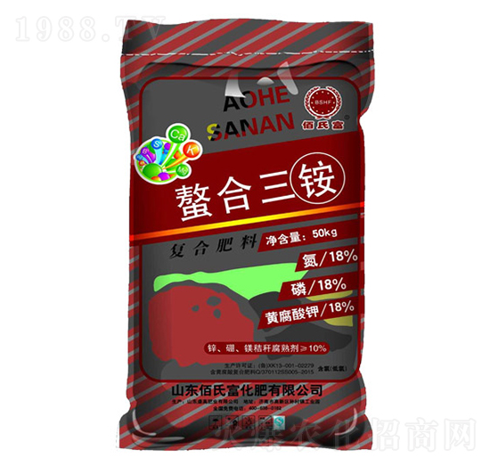 螯合三銨復合肥18-18-18-佰氏富