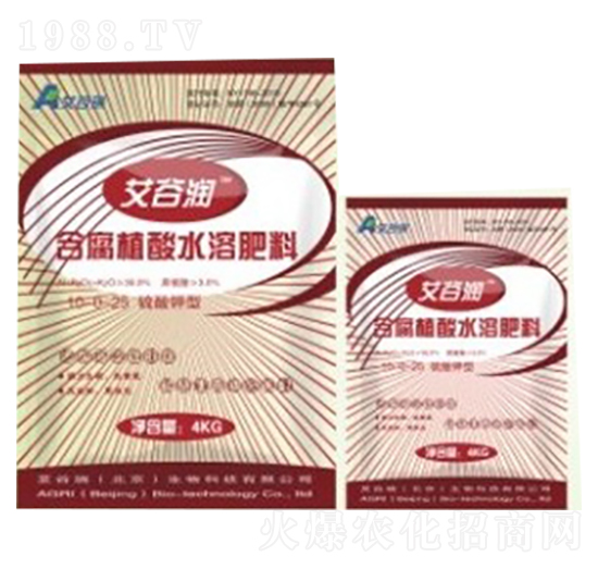 含腐植酸水溶肥料10-0-25-艾谷潤(rùn)-艾谷瑞