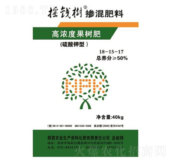 高濃度果樹摻混肥料18-15-17-農業(yè)生產