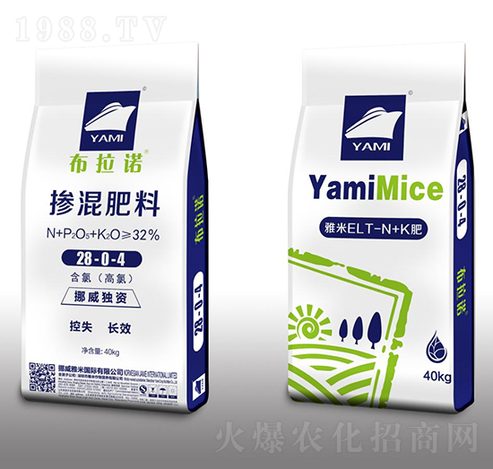 摻混肥料28-0-4-布拉諾-雅米作物