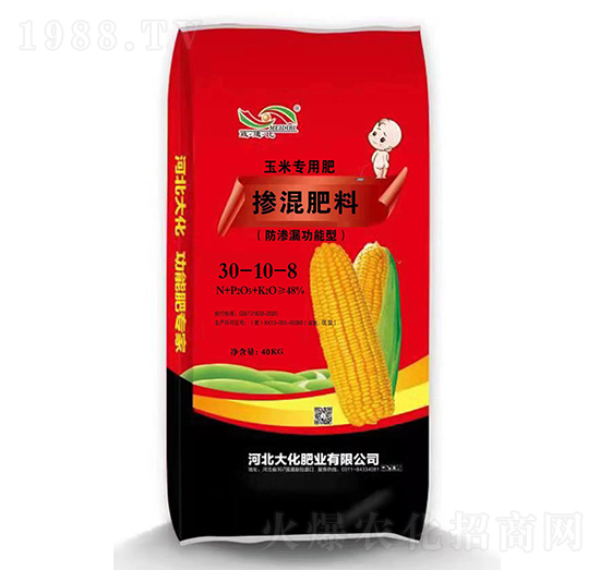 玉米專用防滲漏功能型摻混肥料30-10-8-大化肥業(yè)