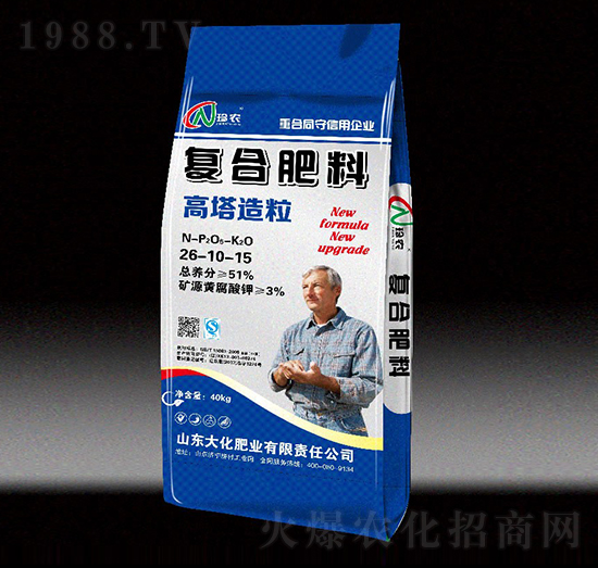 高塔造粒復合肥料26-10-15-大化肥業(yè)