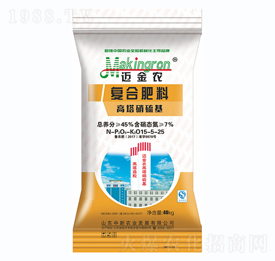 高塔硝磕基復合肥料15-5-25-邁金農-中新農業(yè)