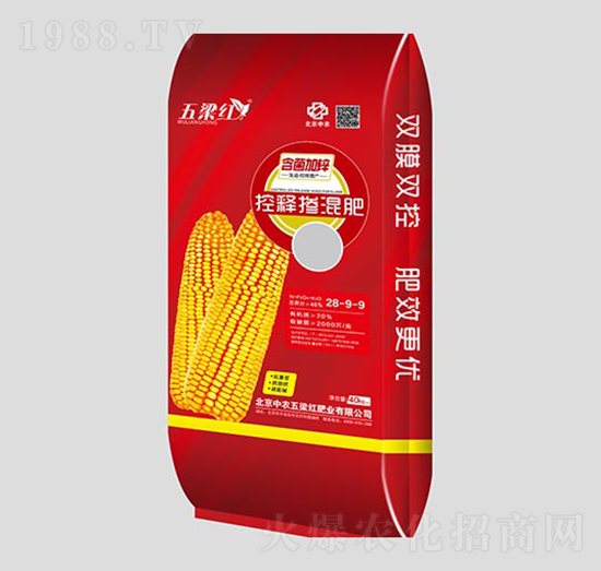 控釋摻混肥料28-9-9+TE-五梁紅