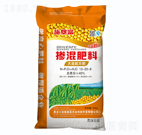 大豆配方摻混肥料12-20-8-施墾富-中農(nóng)圣豐