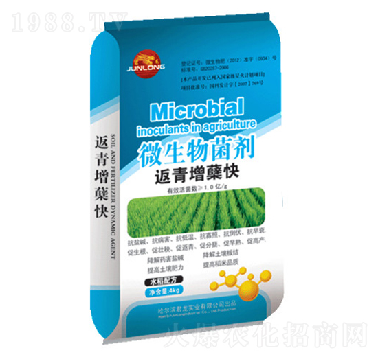 4kg微生物菌劑-返青增蘗快（水稻配方）-君龍實業(yè)