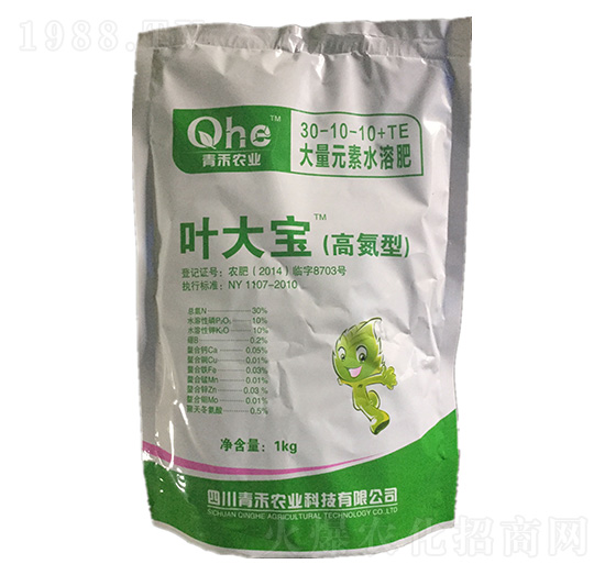 大量元素水溶肥料30-10-10+TE-葉大寶-青禾農(nóng)業(yè)