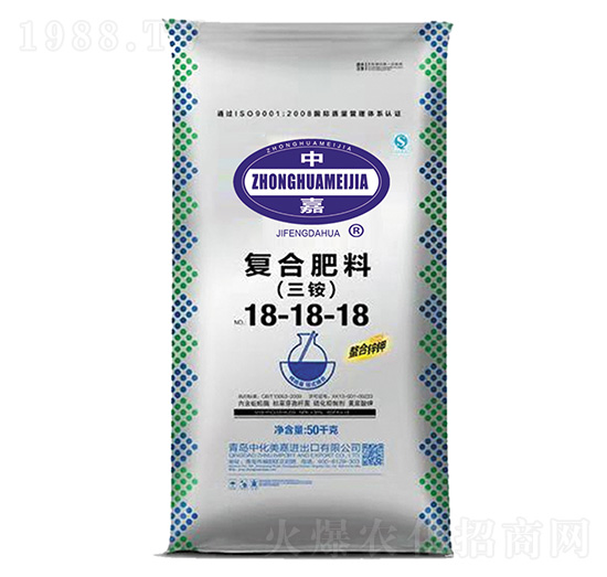 螯合鋅鉀復合肥料18-18-18-中化美嘉