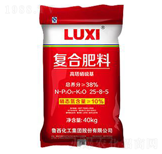 40kg高塔硝硫基復合肥25-8-5-魯西化工