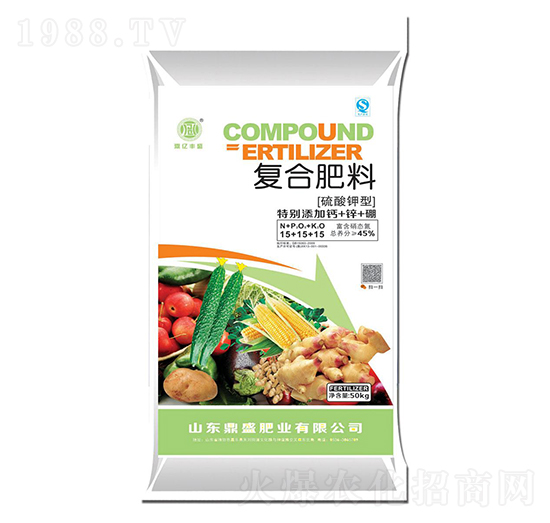 硫酸鉀型復(fù)合肥料15+15+15（綠）-鼎盛肥業(yè)