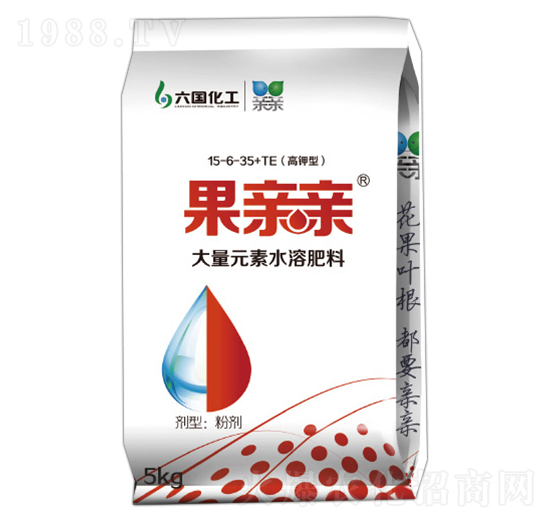 大量元素水溶肥料15-6-35+TE-果親親-六國化工