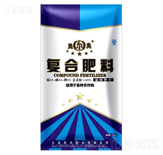 硫酸鉀型復(fù)合肥料15-15-15-奧爾奧-中基金石