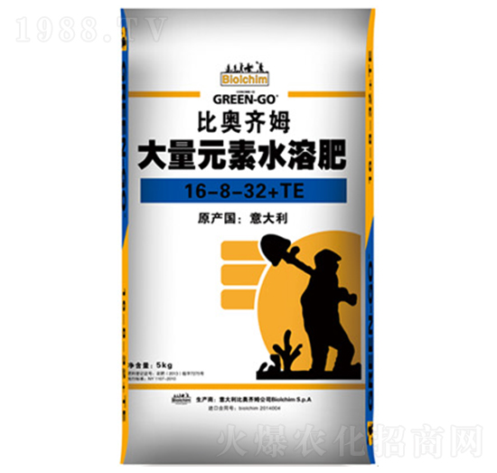 大量元素水溶肥16-8-32+TE-比奧齊姆-眾德集團