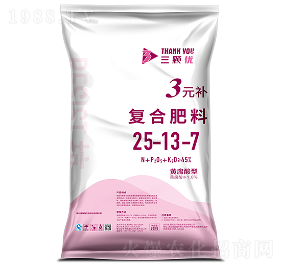 3元補復(fù)合肥料25-13-7-三顆優(yōu)-佳瑪馳