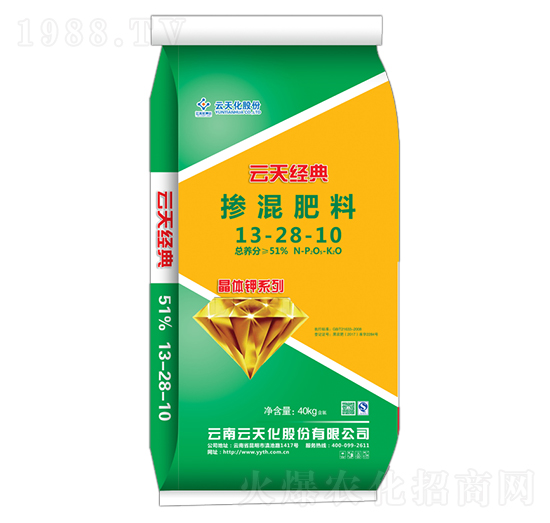 晶體鉀摻混肥13-28-10-云天經(jīng)典-世紀(jì)云天