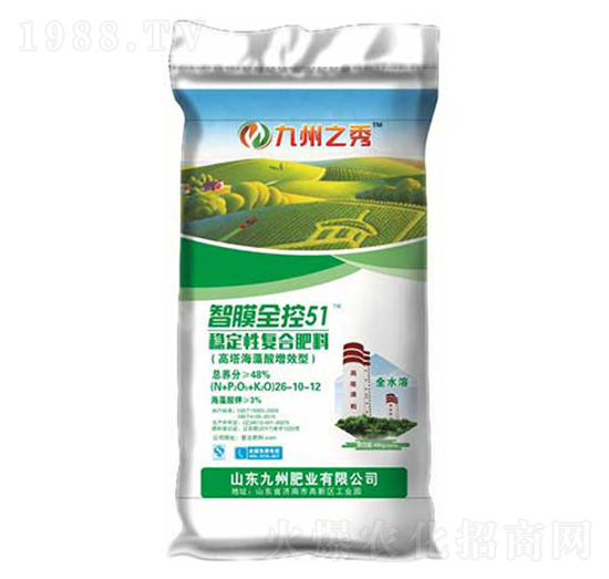 高塔穩(wěn)定性復(fù)合肥料26-10-12-九州之秀-愛(ài)爾法