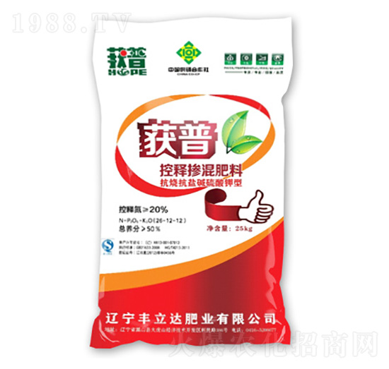 控釋摻混肥料26-12-12-獲普-豐立達