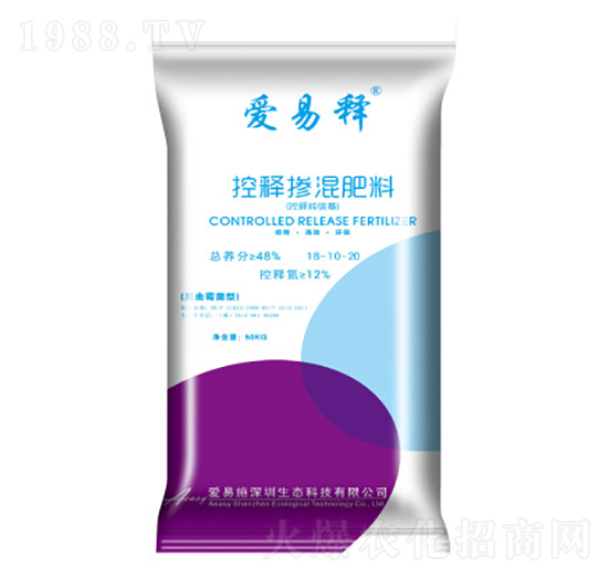 50kg控釋摻混肥料18-10-22-愛(ài)易施