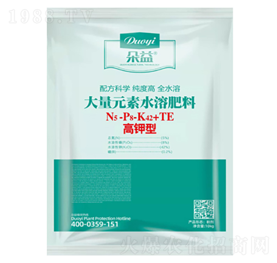 高鉀型大量元素水溶肥5-8-42+TE-朵益農(nóng)業(yè)