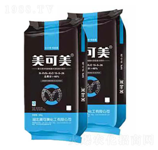 氨化高活性腐殖酸5G長效復(fù)合肥料15-5-26-美可美