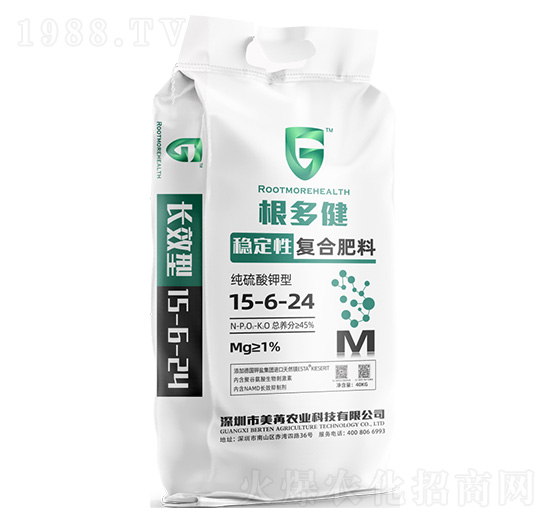 穩(wěn)定性復合肥料15-6-24-根多健-百田