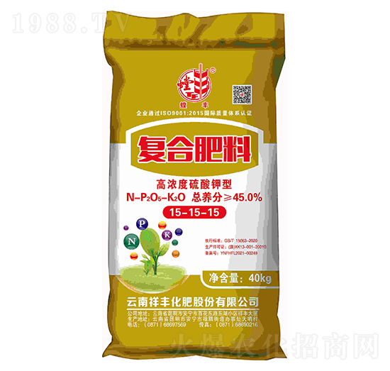 高濃度硫酸鉀型復(fù)合肥料15-15-15-螳豐-祥豐集團