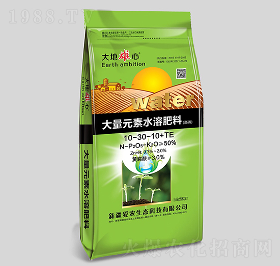 大量元素水溶肥料10-30-10+TE-愛農(nóng)