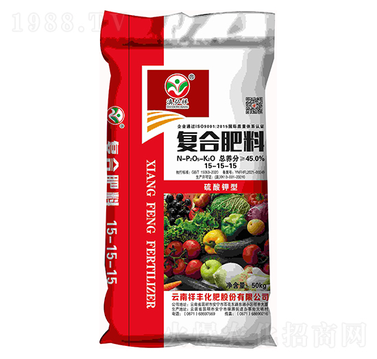 硫酸鉀型復(fù)合肥料15-15-15-滇弘祥-弘祥化工