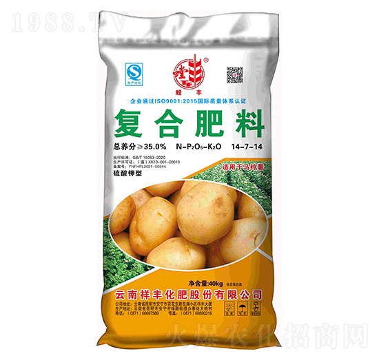 馬鈴薯適用復(fù)合肥料14-7-14-螳豐-弘祥化工