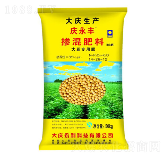 大豆專用摻混肥料14-26-12-慶永豐-永利科技