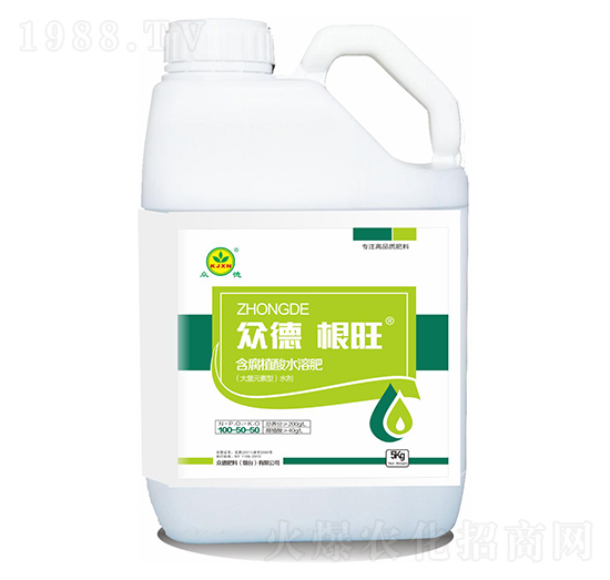 大量元素型含腐植酸水溶肥-眾德根旺-眾德肥料