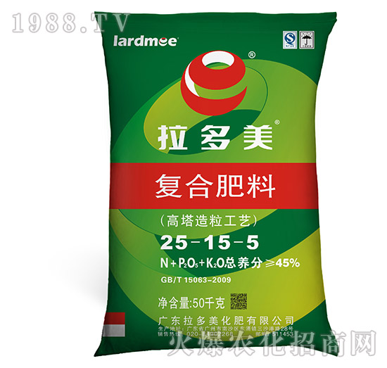 復(fù)合肥料25-15-5-E族（50kg）-拉多美化肥