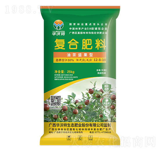 油茶盛果型復合肥料12-8-10-華沃特集團