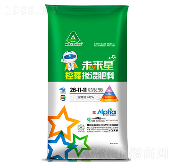 未來星控釋摻混肥料26-11-11-愛爾法