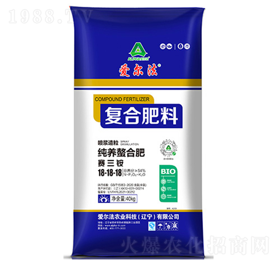 噴漿造粒復(fù)合肥料18-18-18-愛爾法