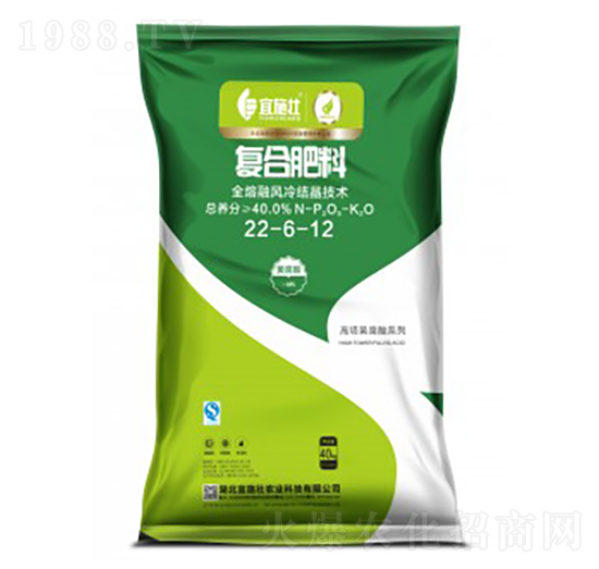 高塔黃腐酸氯基復(fù)合肥料22-6-12-宜施壯