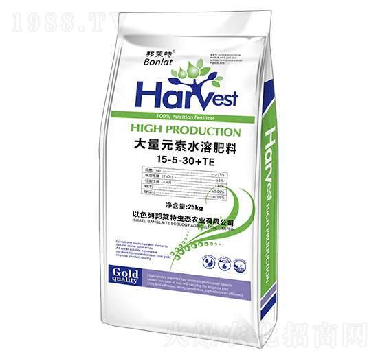 大量元素水溶肥料15-5-30+TE-邦萊特-邦博肥業(yè)