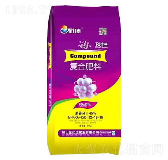 硫酸鉀復合肥料15-15-15-金每嘉-金億達肥業(yè)