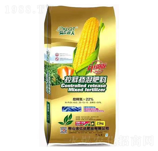 25kg控釋摻混肥料25-13-13-快樂秋天-金億達肥業(yè)