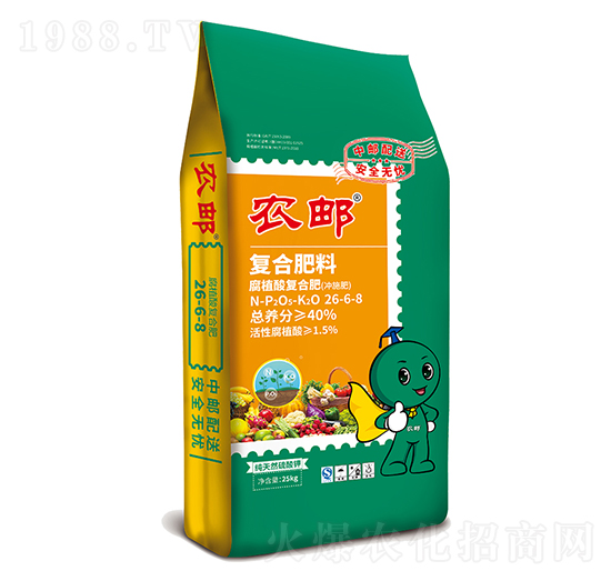 農(nóng)郵腐植酸沖施肥26-6-8-農(nóng)郵肥業(yè)