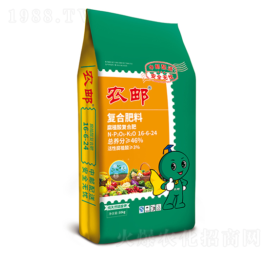 農(nóng)郵腐植酸復合肥16-6-24-農(nóng)郵肥業(yè)