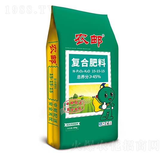 45%農(nóng)郵腐植酸復(fù)合肥15-15-15-農(nóng)郵肥業(yè)