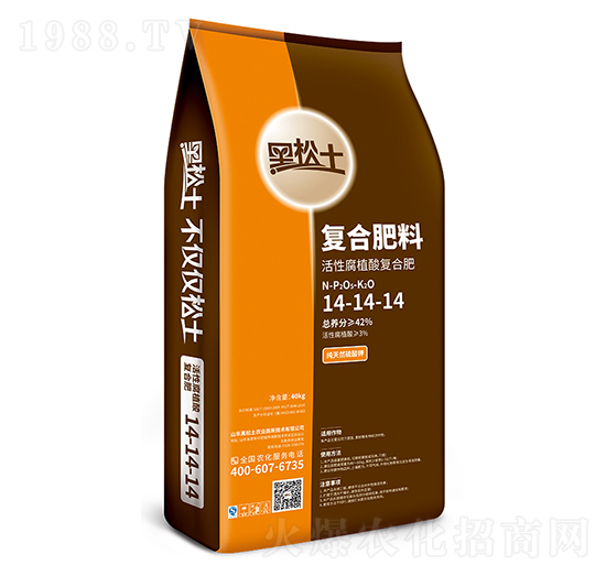 黑松土腐植酸復(fù)合肥14-14-14-農(nóng)郵肥業(yè)
