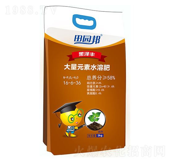 田園邦生物菌水溶肥16-6-36-農(nóng)郵肥業(yè)