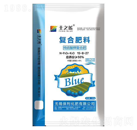 純硫酸鉀復合肥15-8-27-豐之藍-保利化肥