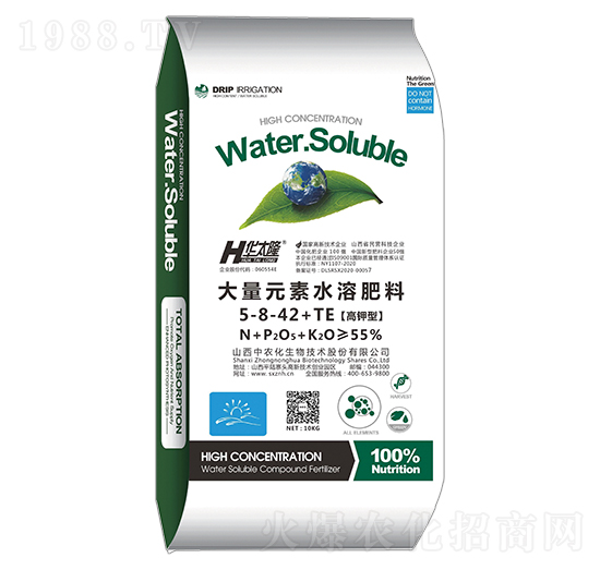 高鉀型大量元素水溶肥料5-8-42+TE-華太隆-中農(nóng)化