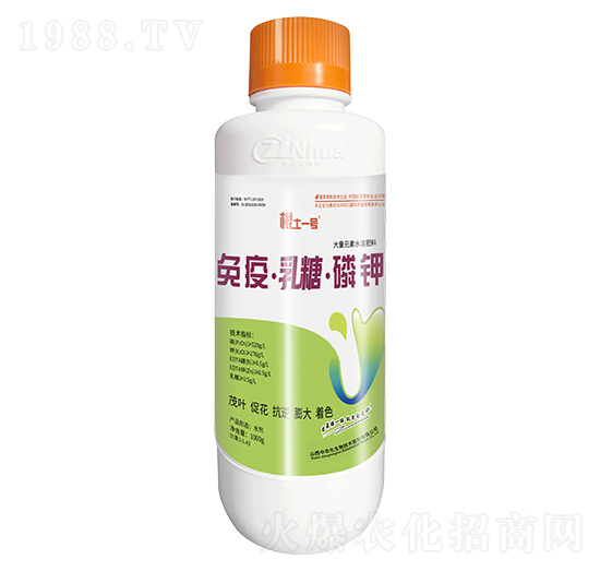 1000g大量元素水溶肥料-免疫·乳糖·磷鉀-根土一號(hào)-中農(nóng)化