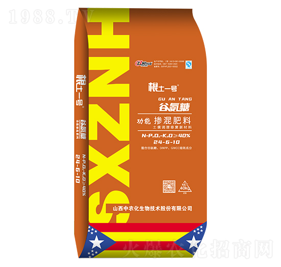 谷氨糖功能摻混肥料24-6-10-根土一號-中農(nóng)化